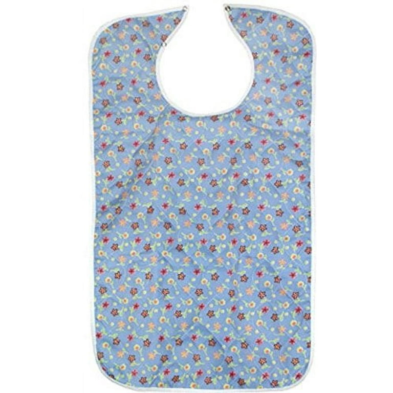 Adult Bib 18x30 Quilted Bib With Decorative Design Assorted Prints
