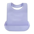 thumbnail image 1 of Adult Bib, Adjustable and Washable Silicone Bib for Men & Women, Waterproof for Elderly with Crumb Catcher (Purple), 1 of 6