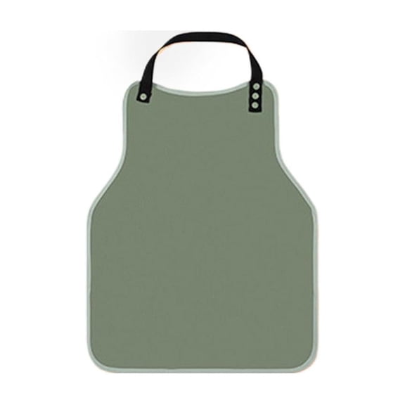 Adult Bib for Elderly with Adjustable Snap Buttons Waterproof Poly Cotton TPU Reusable Machine Washable Dining Bib for Seniors Disabilities Caregivers Ideal Gift 17.5x22 Inch