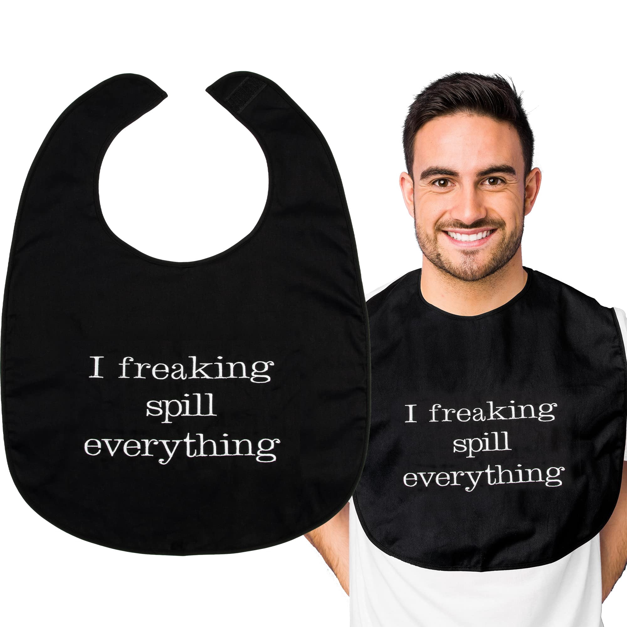 Adult Bibs Funny Gag Gifts for Elderly Man, Women, Over the Hill Bibs