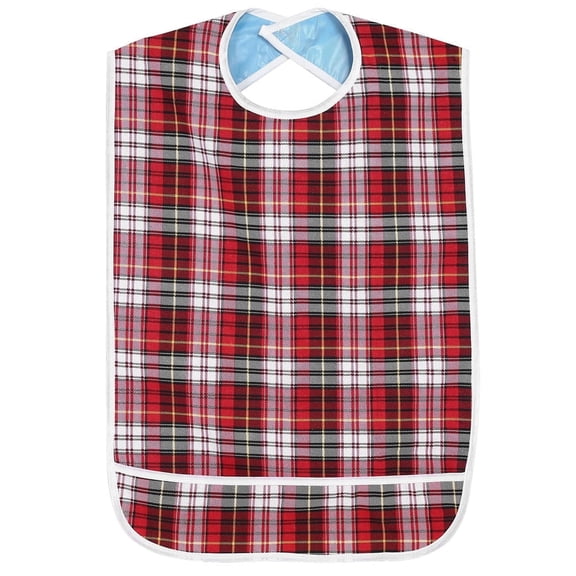 Adult Bibs for Adults Men Women, Eating Cloth for Elderly Seniors and Disabled, Adjustable Terry Bib Clothing Protectors, Machine Washable