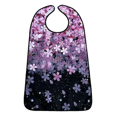 Adult Bibs for Eating Adjustable Reusable Polyester Feeding Bibs for Seniors Gradient