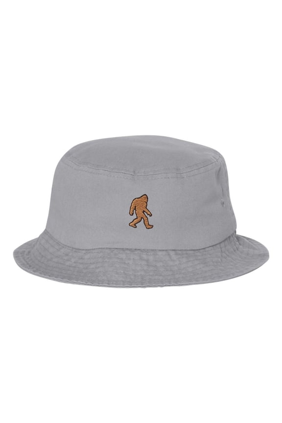 Adult Bigfoot Sasquatch Embroidered Bucket Cap Dad Hat