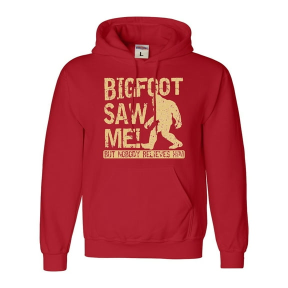Adult Bigfoot Saw Me But Nobody Believes Him Squatch Sweatshirt Hoodie
