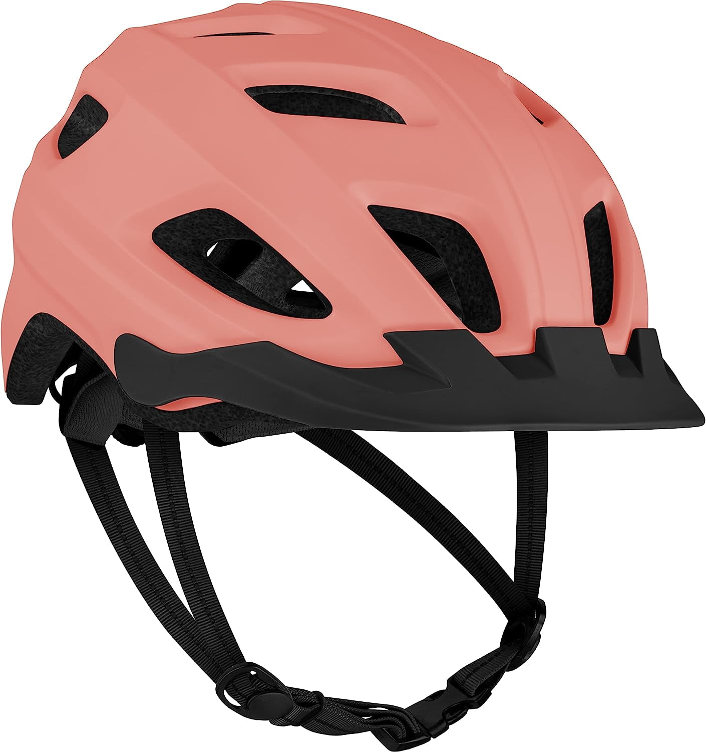 Adult Bike Helmet with LED Safety Light Adjustable Dial & Removable Visor - Adjustable Bicycle Cycling Helmet for Men & Women