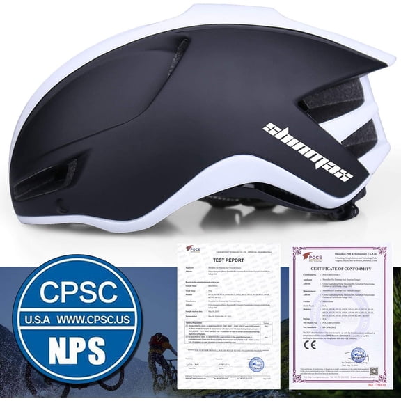 Adult Bike Helmet with Removable Magnetic Goggles & USB Rechargeable LED Light