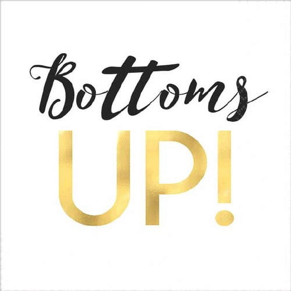 Adult Birthday 'Bottoms Up' Small Napkins (16ct)