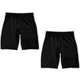 thumbnail image 1 of Adult Black 2-Pack Lounge Shorts-Large, 1 of 2