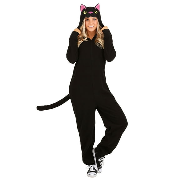 Adult Black Cat Onesie