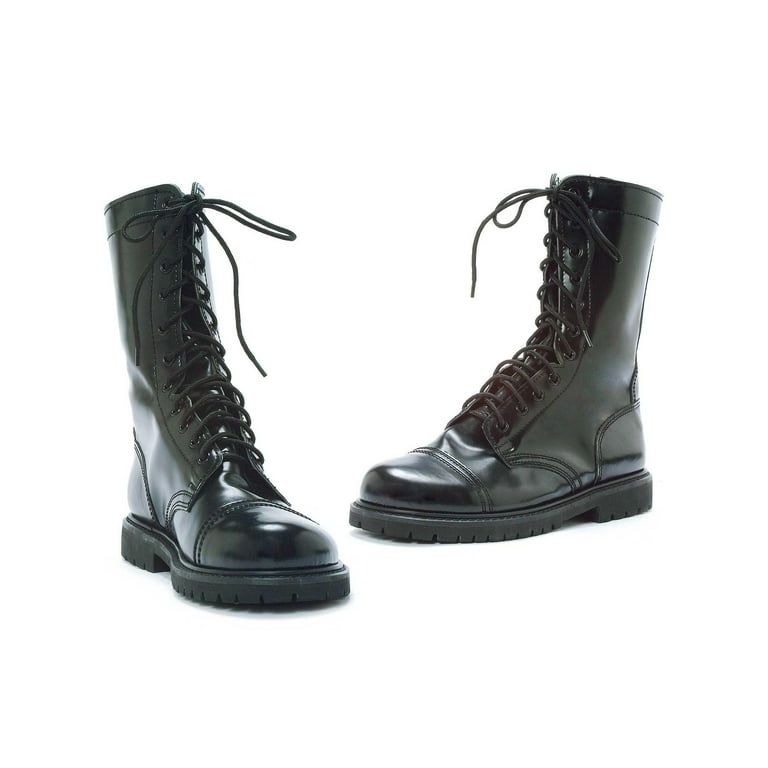 Black combat boots walmart sale