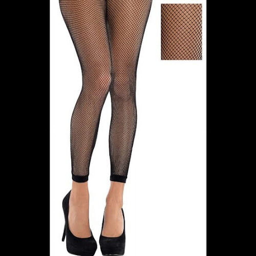 Adult Black Fishnet Footless Pantyhose Walmart