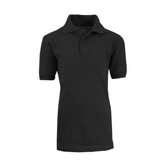 Adult Black School Uniform Polo Shirt - Small, Case of 36