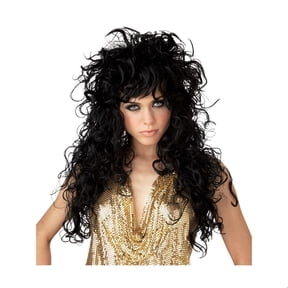 Adult Black Seduction Wig Halloween Costume Accessory