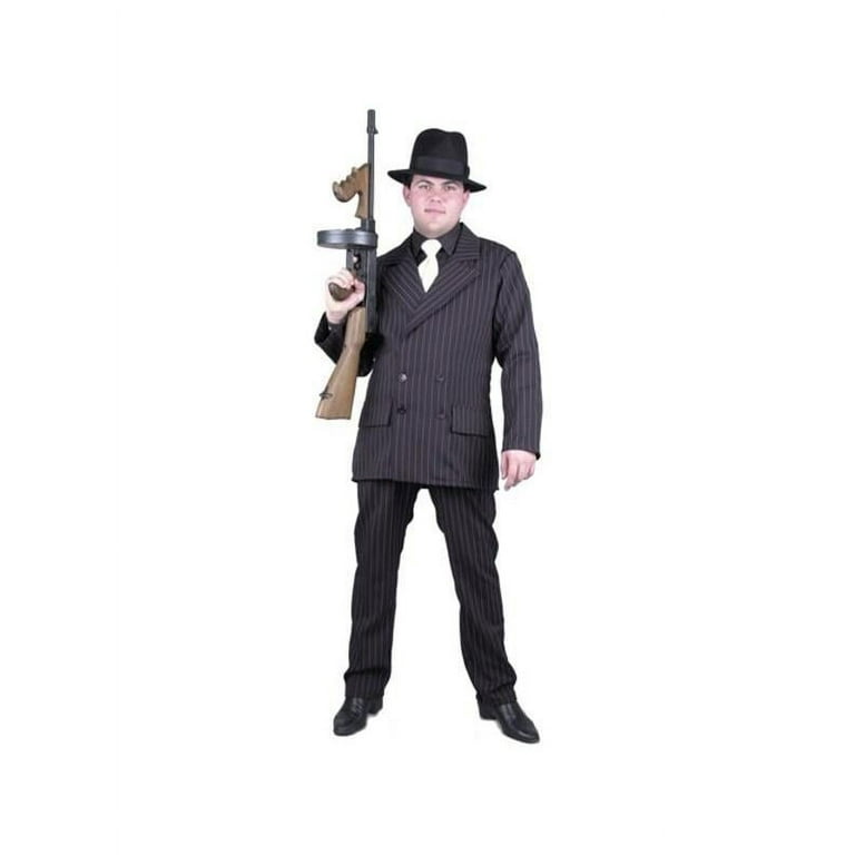 Gangster Costume Adult Black White Gangster Costume Adult Black White