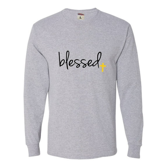 Adult Blessed Christian Humble Long Sleeve T-Shirt