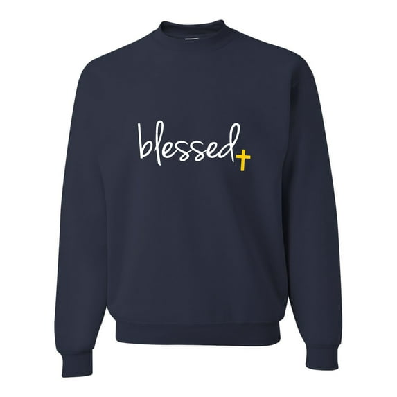Adult Blessed Christian Humble Sweatshirt Crewneck