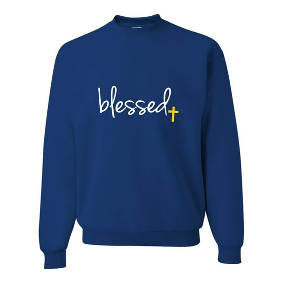Adult Blessed Christian Humble Sweatshirt Crewneck