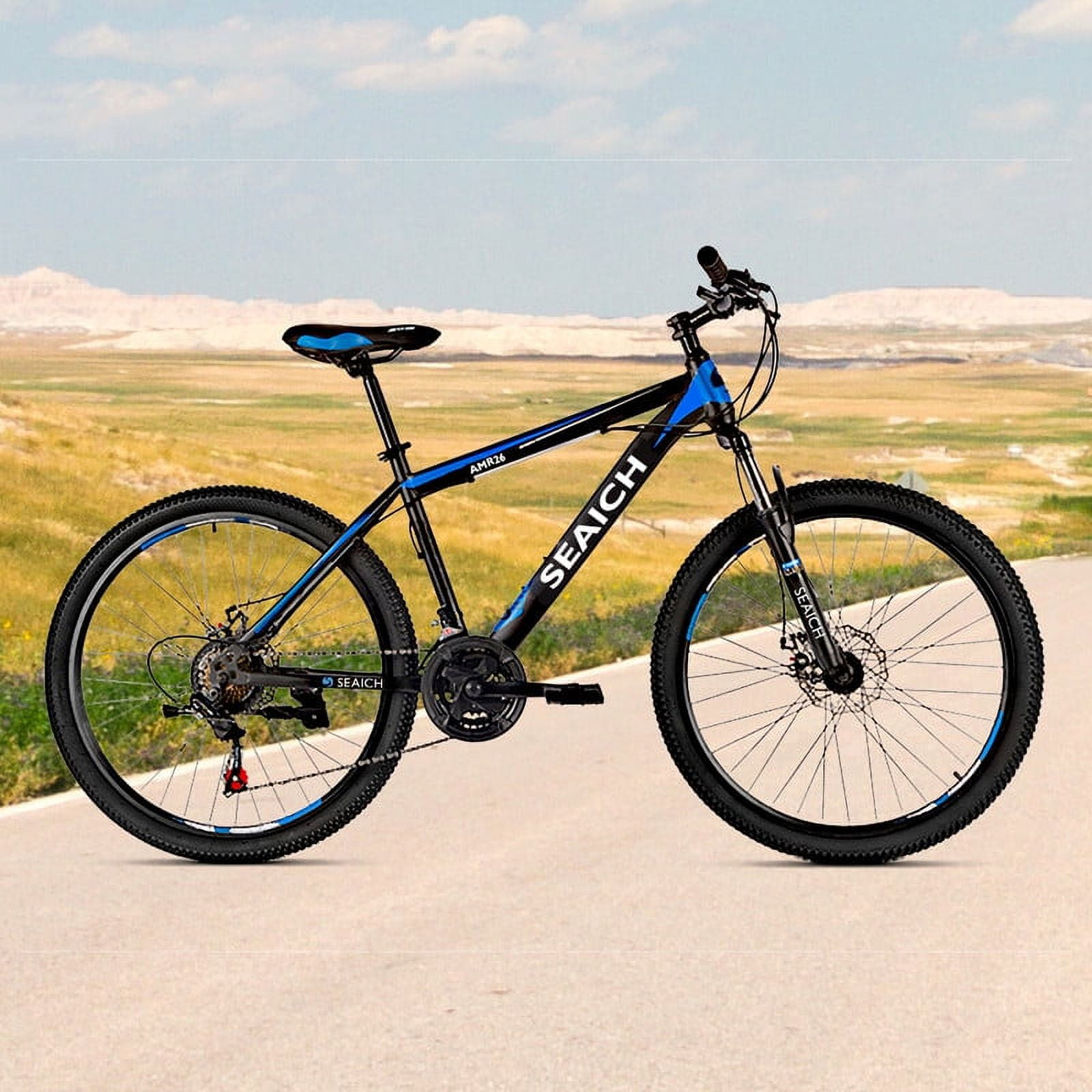 Adult Blue Black Bike SEAICH AMR 26" Wheel Mountain Road Bike 26"- 29