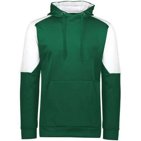 Adult Blue Chip Hoodie, Dark Green & White - 2XL