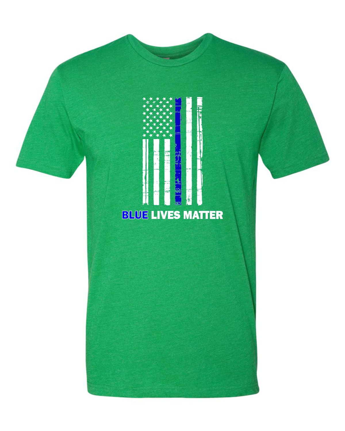 Adult Blue Live Matter Thin Blue Line Support Police T-Shirt Adult Blue Live Matter Thin Blue Line Support Police T-Shirt