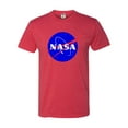 thumbnail image 1 of Adult Blue NASA Logo Deluxe T-Shirt, 1 of 1