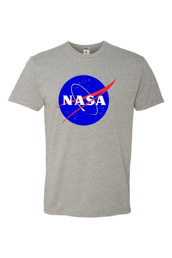 Adult Blue NASA Logo Deluxe T-Shirt