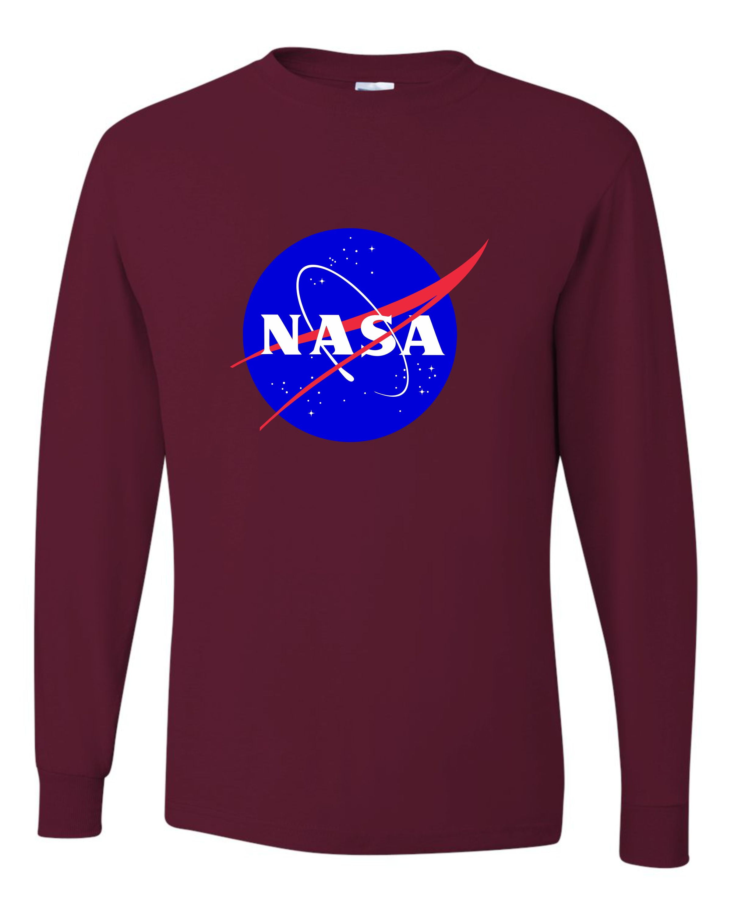 Blue and pink nasa sweatshirt top