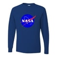 thumbnail image 1 of Adult Blue NASA Logo Long Sleeve T-Shirt, 1 of 1