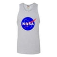 thumbnail image 1 of Adult Blue NASA Logo Sleeveless Tank Top Cotton T-Shirt, 1 of 1