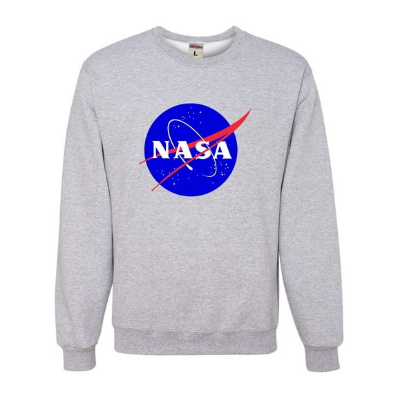 Adult Blue NASA Logo Sweatshirt Crewneck
