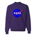 thumbnail image 1 of Adult Blue NASA Logo Sweatshirt Crewneck, 1 of 1