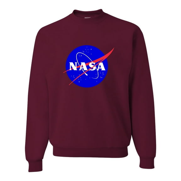 Adult Blue NASA Logo Sweatshirt Crewneck