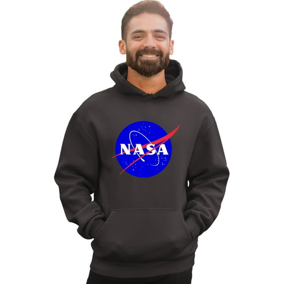 Adult Blue NASA Logo Sweatshirt Hoodie