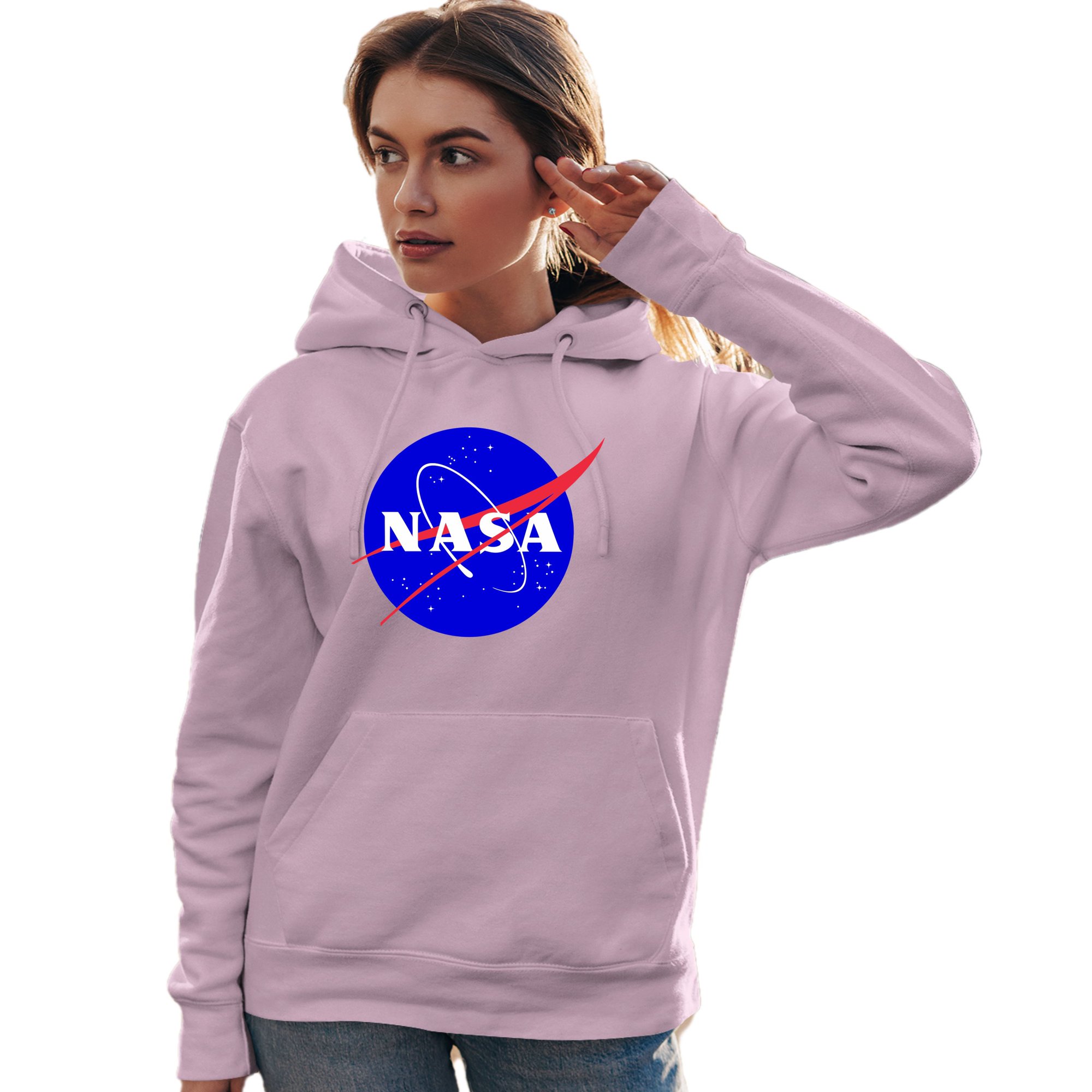Adult Blue NASA Logo Sweatshirt Hoodie - Walmart.com