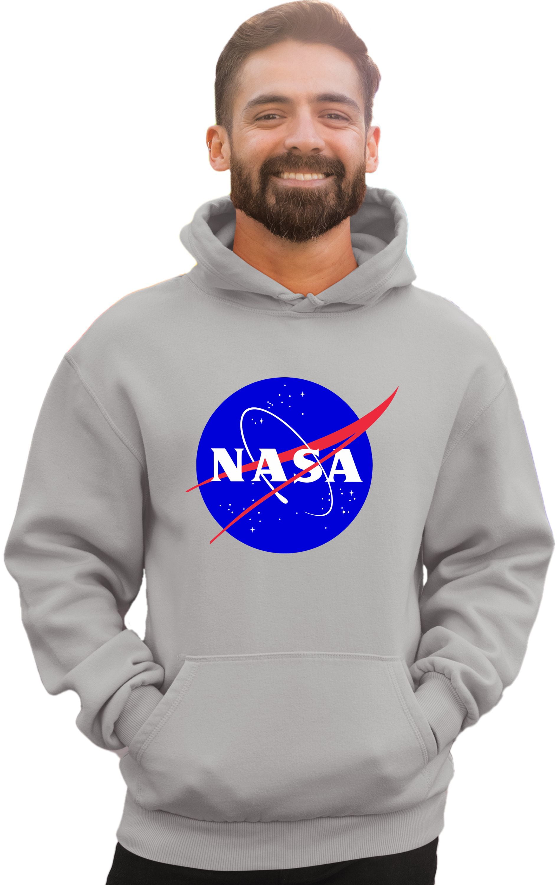 Adult Blue NASA Logo Sweatshirt Hoodie Walmart Business Supplies