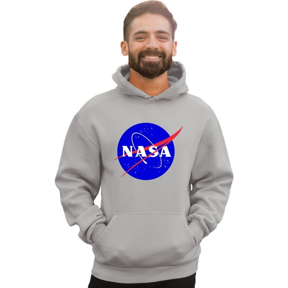 Adult Blue NASA Logo Sweatshirt Hoodie
