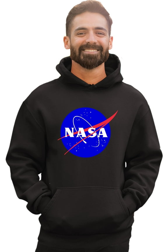 Adult Blue NASA Logo Sweatshirt Hoodie