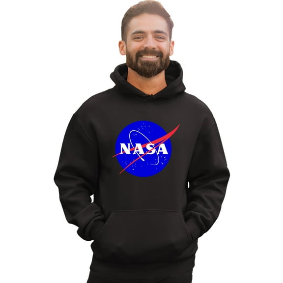 Adult Blue NASA Logo Sweatshirt Hoodie