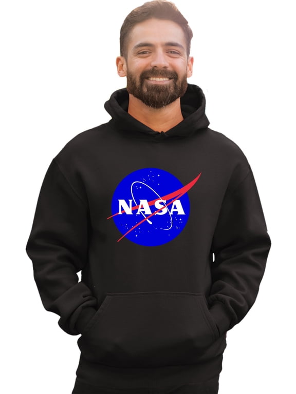 Adult Blue NASA Logo Sweatshirt Hoodie