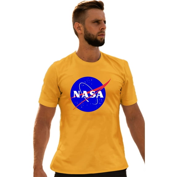 Adult Blue NASA Logo T-Shirt