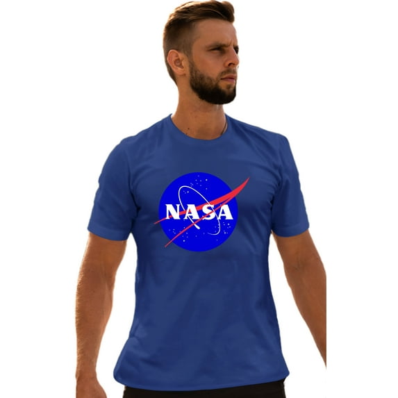 Adult Blue NASA Logo T-Shirt