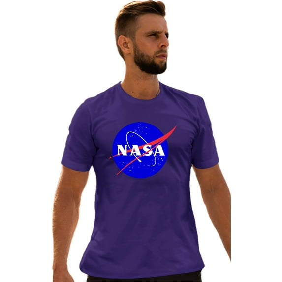 Adult Blue NASA Logo T-Shirt