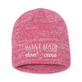 thumbnail image 1 of Adult Boat Hair Don't Care Embroidered Marled Knit Beanie Cap, 1 of 1