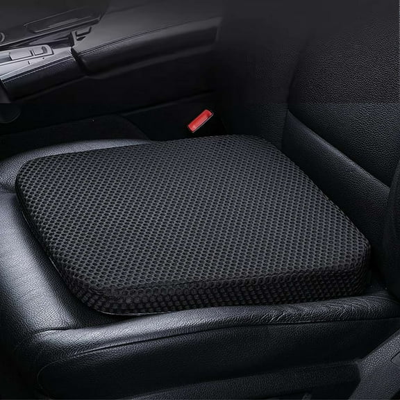 Adult Booster Car Seat Cushion, Wedge Memory Foam Pad for Driving Seat, Car Travel Accessories for Long Trips