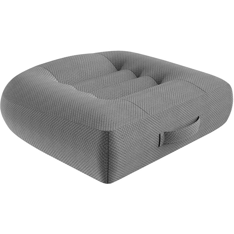 Tufted Chair Booster Pad Cotton Thick Firm Seat Cushion Riser Elderly  Adults