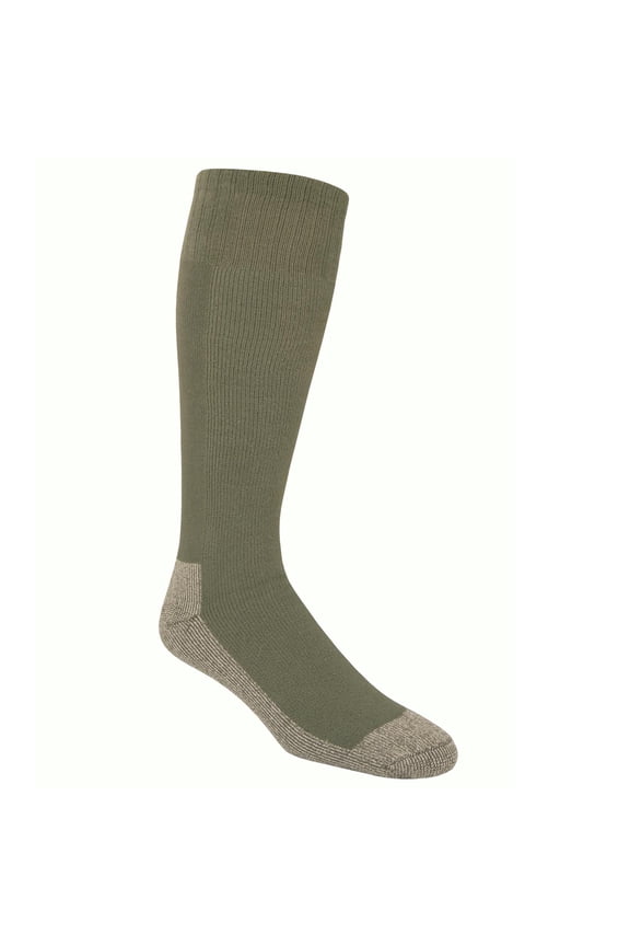 Adult Boot Crew Sock, Medium Men's Size 3-9/Women's 4-10, Green