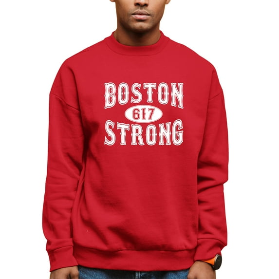 Adult Boston Strong 617 Sweatshirt Crewneck
