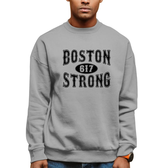 Adult Boston Strong 617 Sweatshirt Crewneck