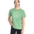 thumbnail image 1 of Adult Botanical Dyed Short Sleeve T-Shirt , Color Green, World Earth Day Printed, Unisex Eco Friendly, Size XL, 1 of 3