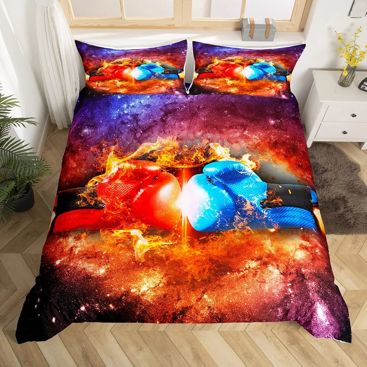 Adult Boxing Duvet Cover Set Sports Games Theme Bedding Sets Boxing